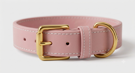 Collar de Cuero Premium - Akro Nude Rosé (Rosado)